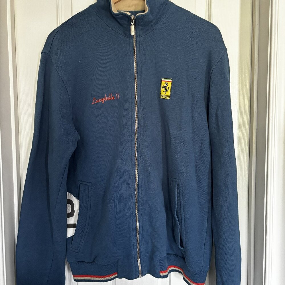 Fila Retro Heritage Ferrari Full Zip Cotton Sweatshirt - Size M